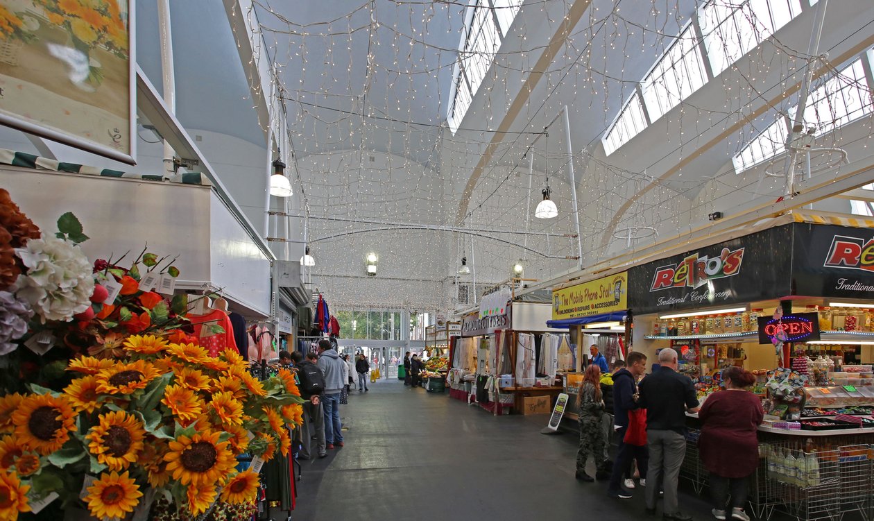 Vue intérieure du Pannier Market, Plymouth - Unbekannt Unbekannt
