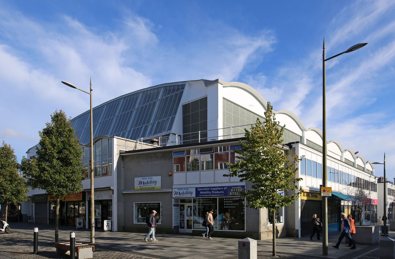 Pannier Market, Plymouth depuis le nord-ouest - Unbekannt Unbekannt