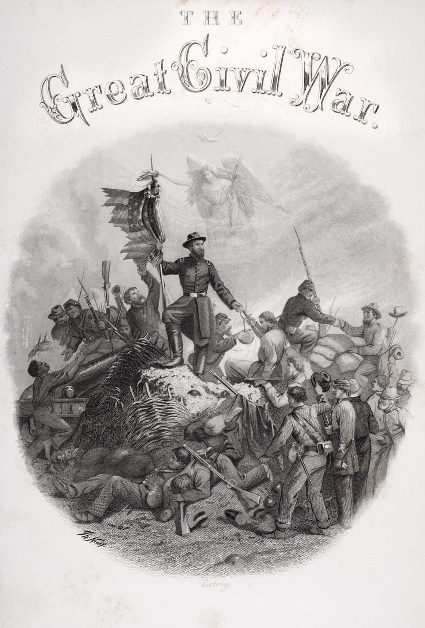 Gravure allégorique de la Victoire, de la page de titre du Volume 3 de 