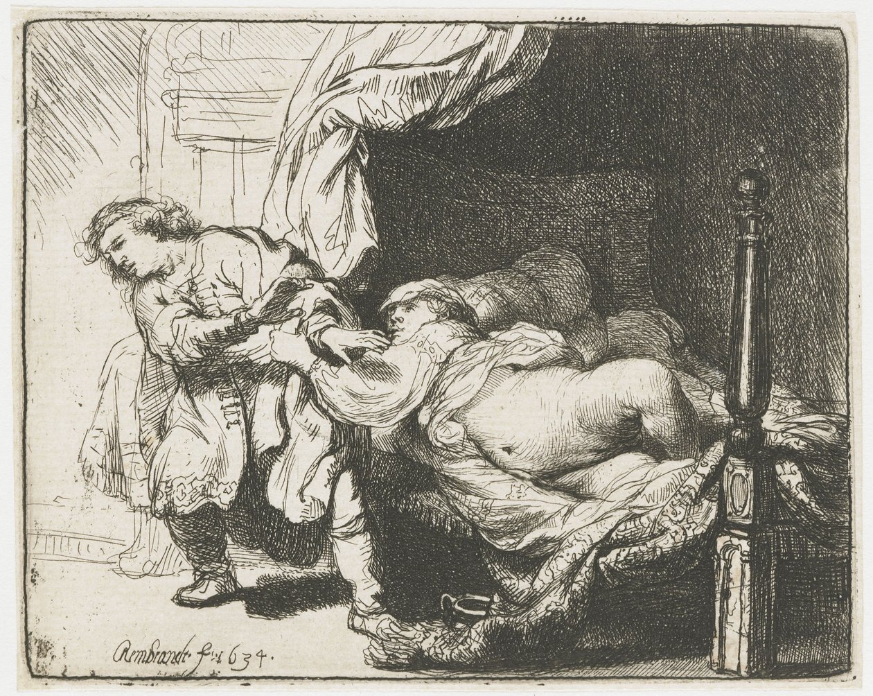 Joseph et la femme de Potiphar - Rembrandt van Rijn