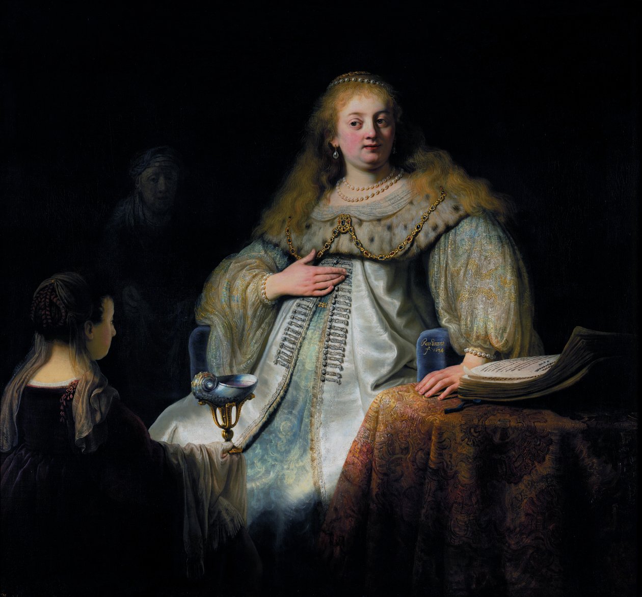 Sophonisba reçoit la coupe de poison - Rembrandt van Rijn