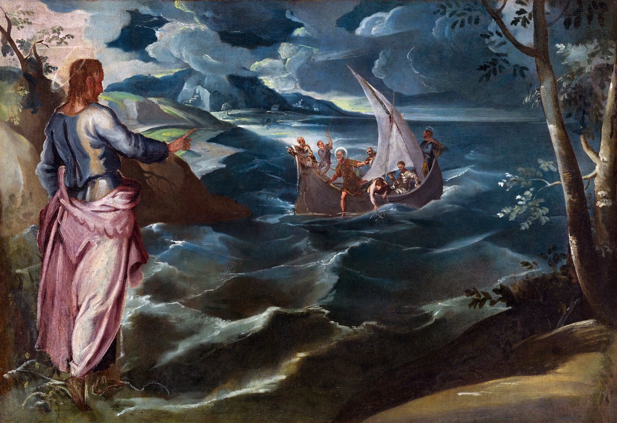 Christ à la mer de Galilée - Tintoretto