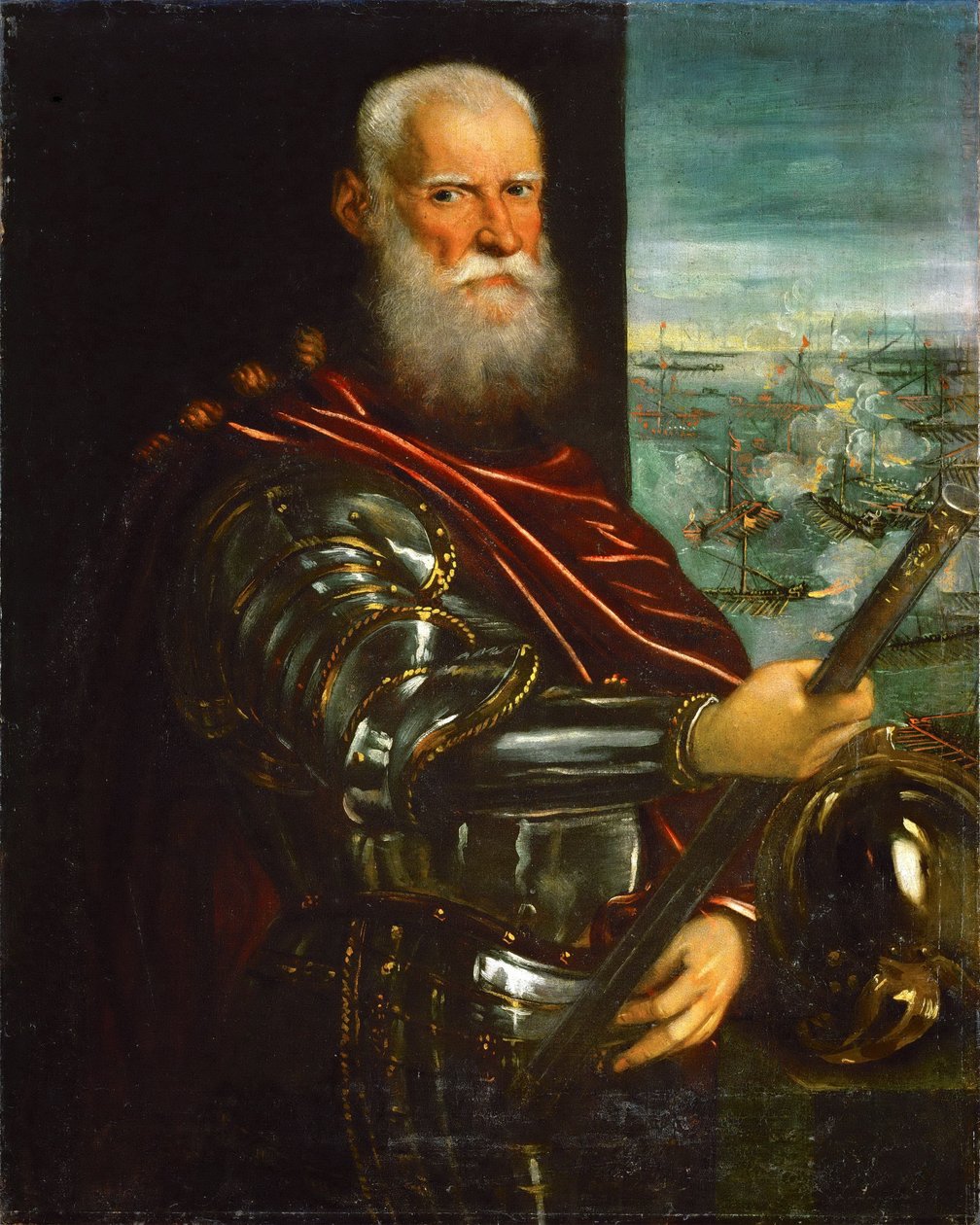 Sebastiano Venier (décédé en 1578) (en arrière-plan) - Tintoretto