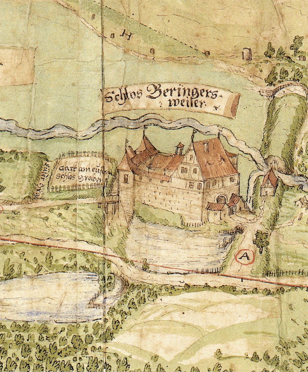 Le château disparu de Böhringsweiler près de Wüstenrot (aujourd
