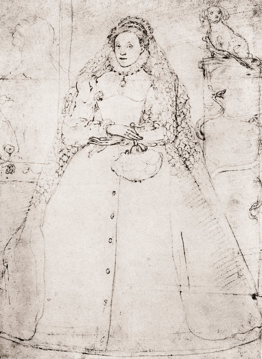 Élisabeth I (lithographie) - (after) English School