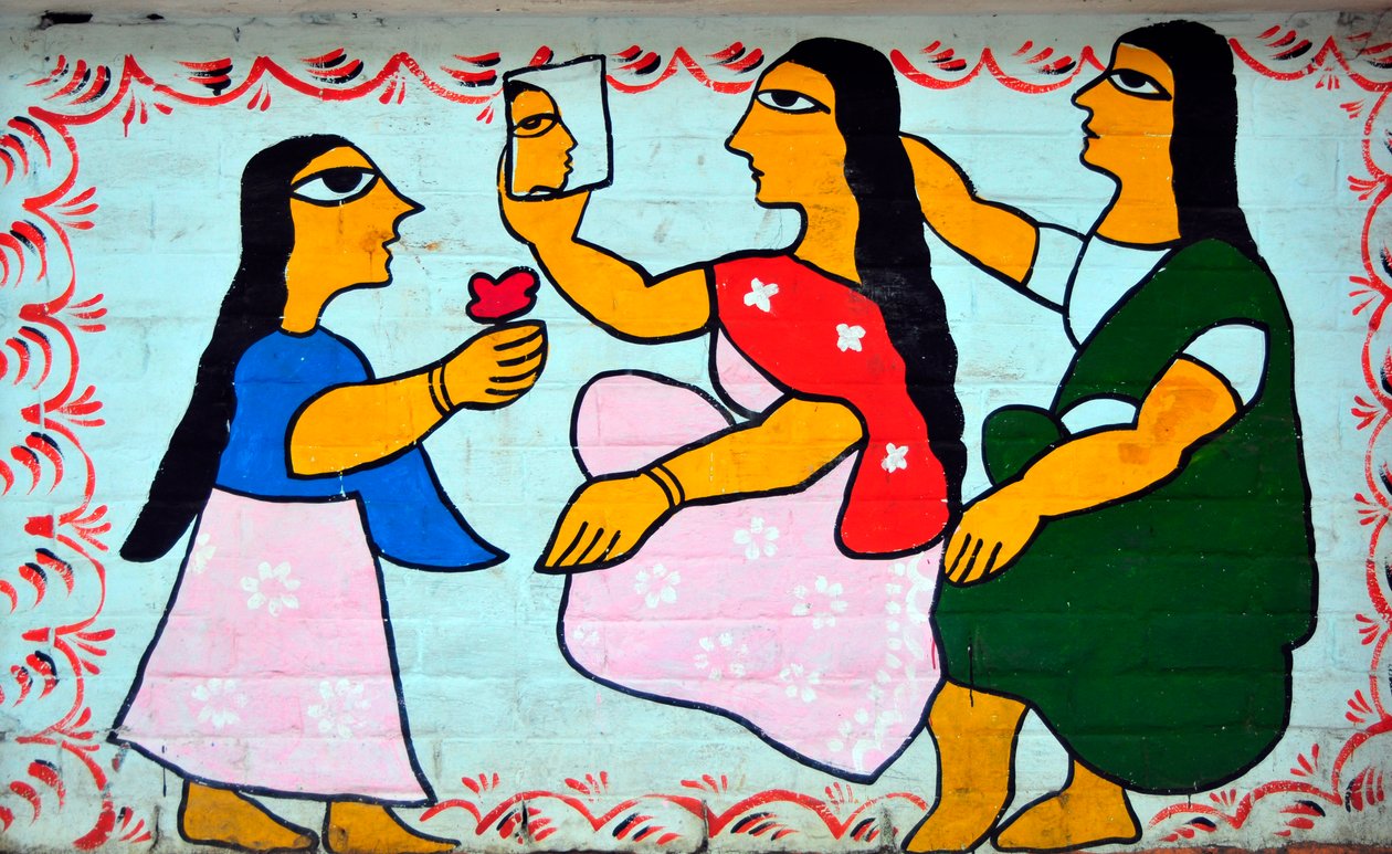 Une fresque de femmes rurales bangladaises - Unknown