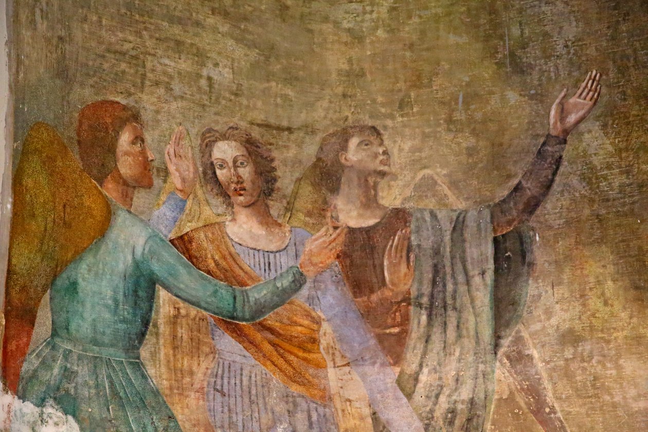 Autel avec peinture de la Vierge Marie entourée d