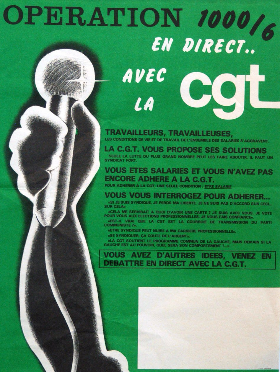 CGT - opération 1000 affiches - Unknown