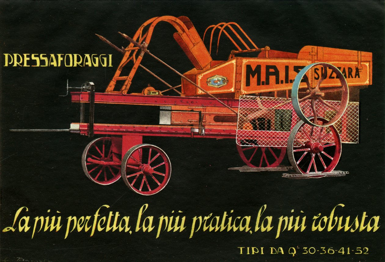 Machines agricoles. Suzzara, 1925 - Unknown