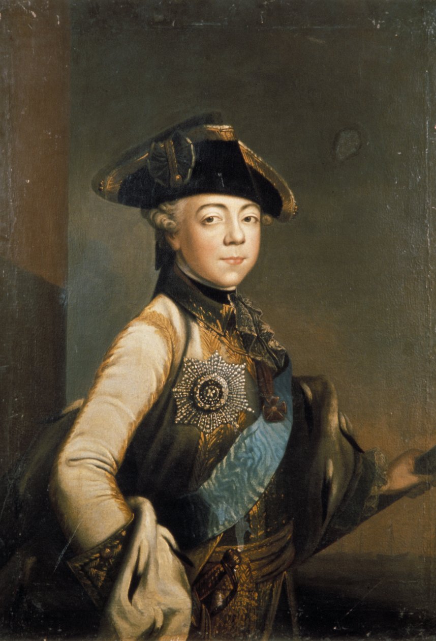Portrait du tsar Paul Ier de Russie par un artiste anonyme - Unknown