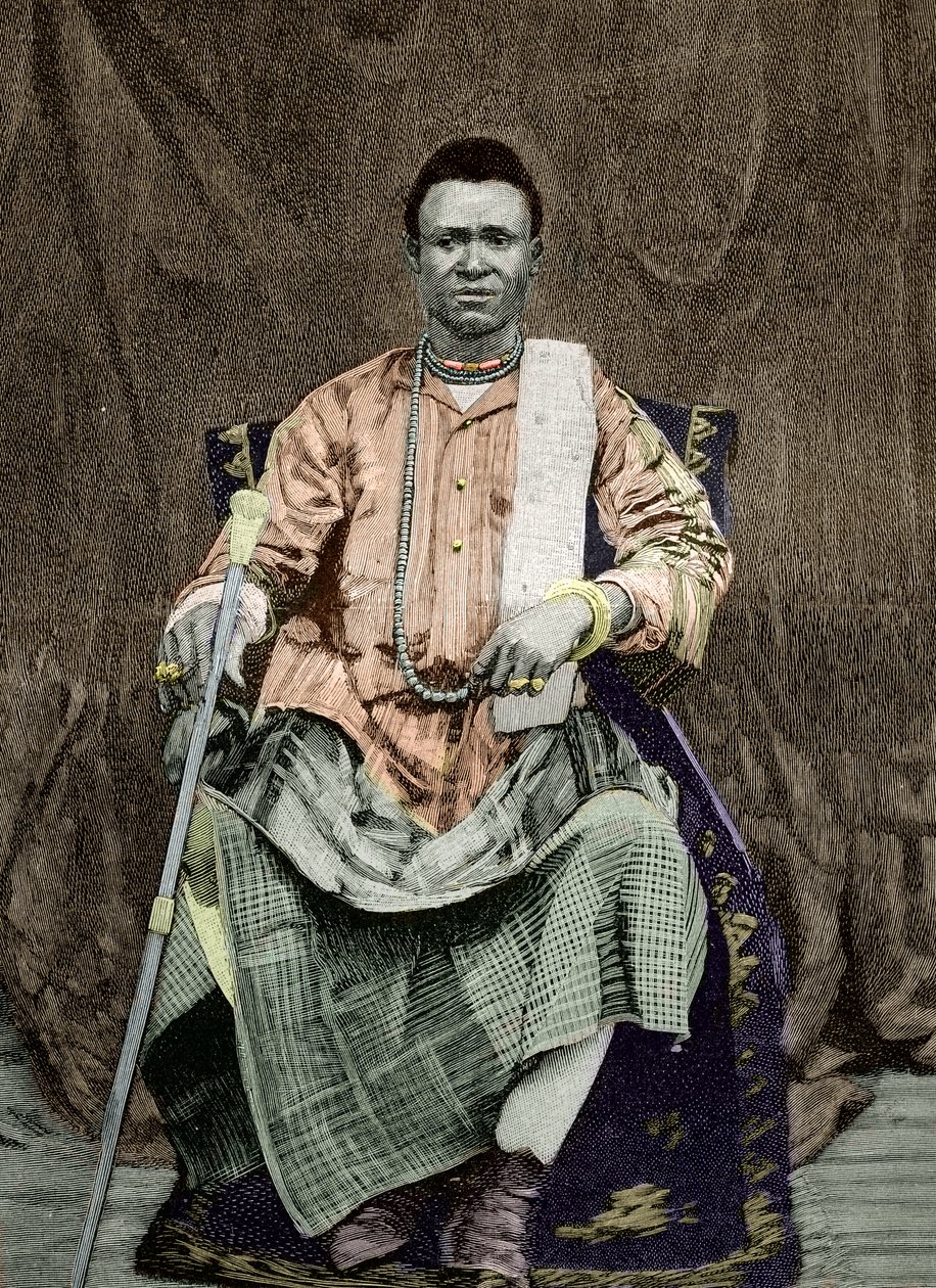 Portrait de Kondo Behanzin (photo colorisée) - Unknown