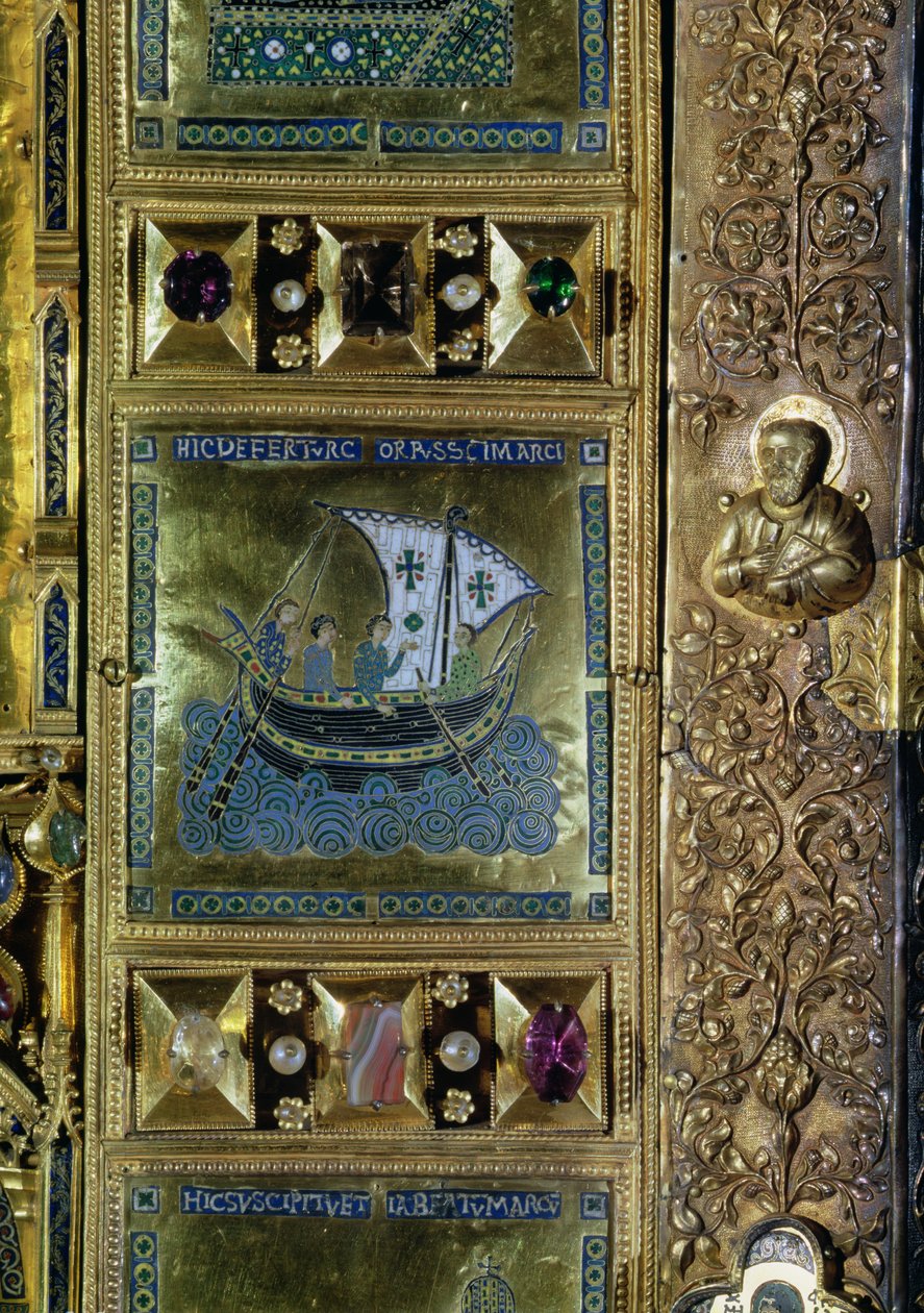 Installation du corps de Saint Marc, panneau d