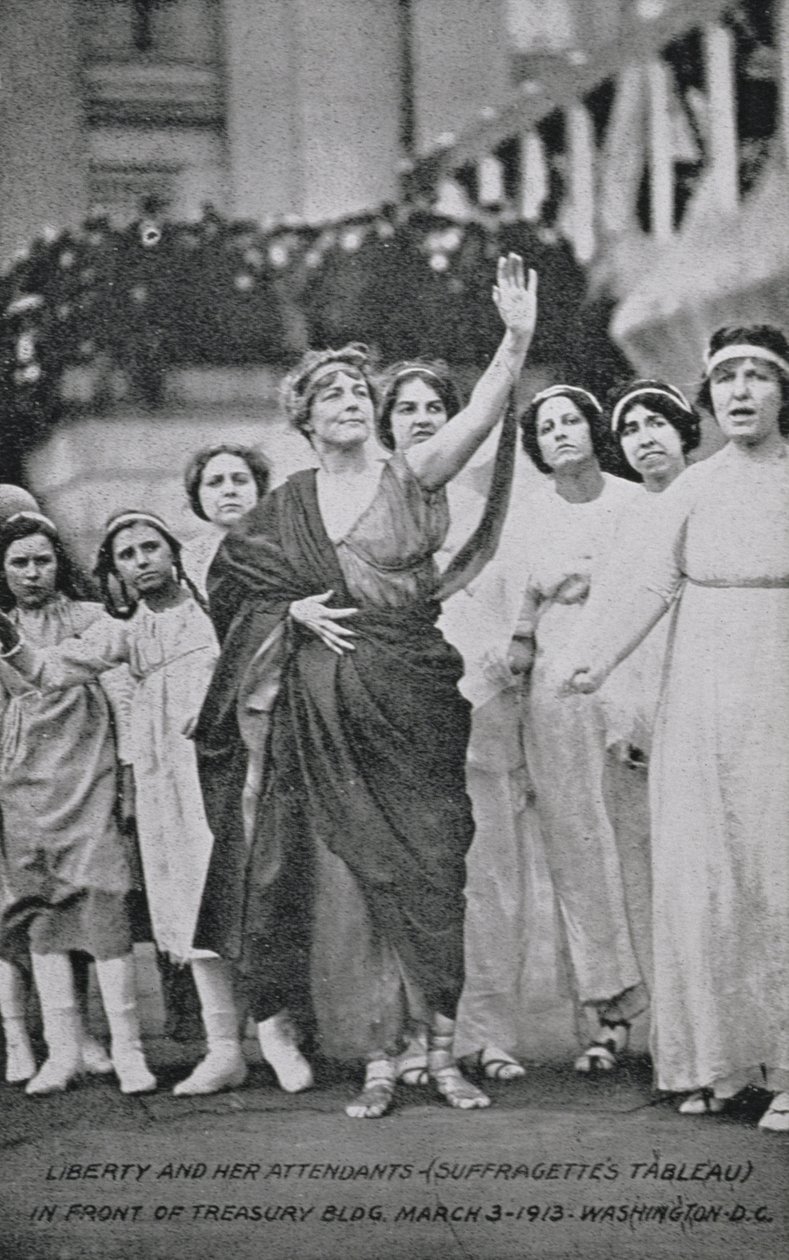 Femmes et enfants jouant dans un tableau de suffrage, 3 mars 1913 - American Photographer