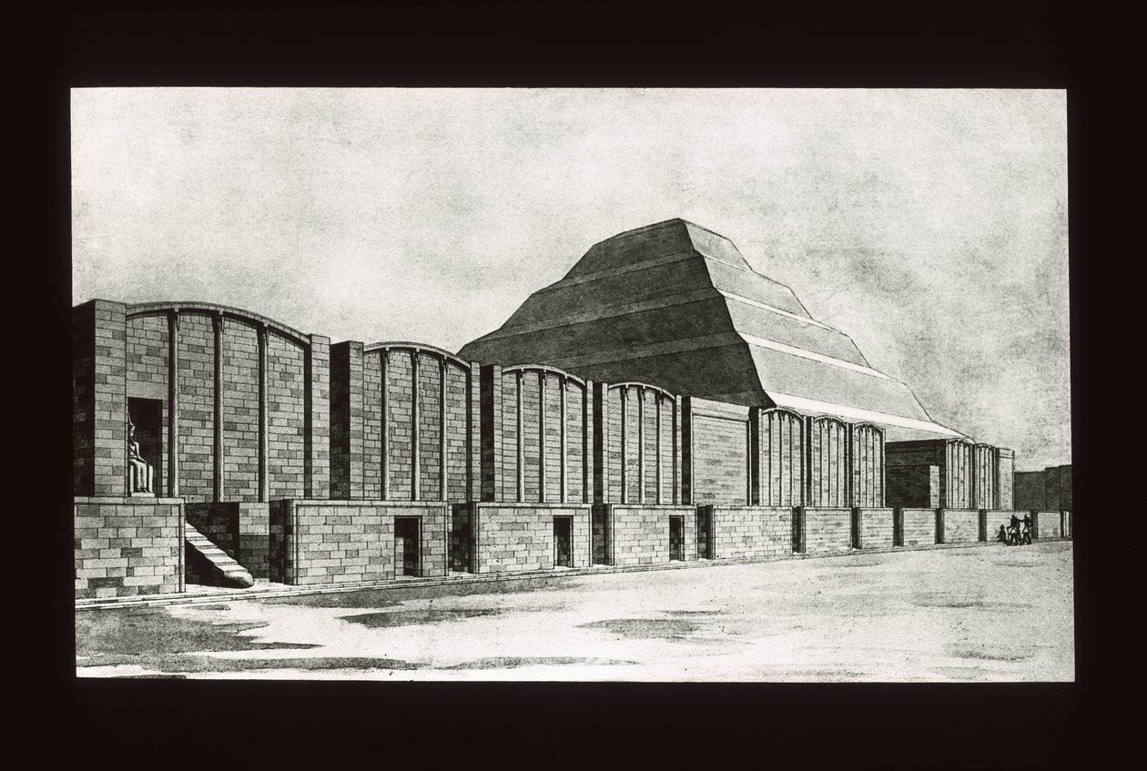 Pyramide à degrés et chapelles, Sakkara, 3e dynastie - American School