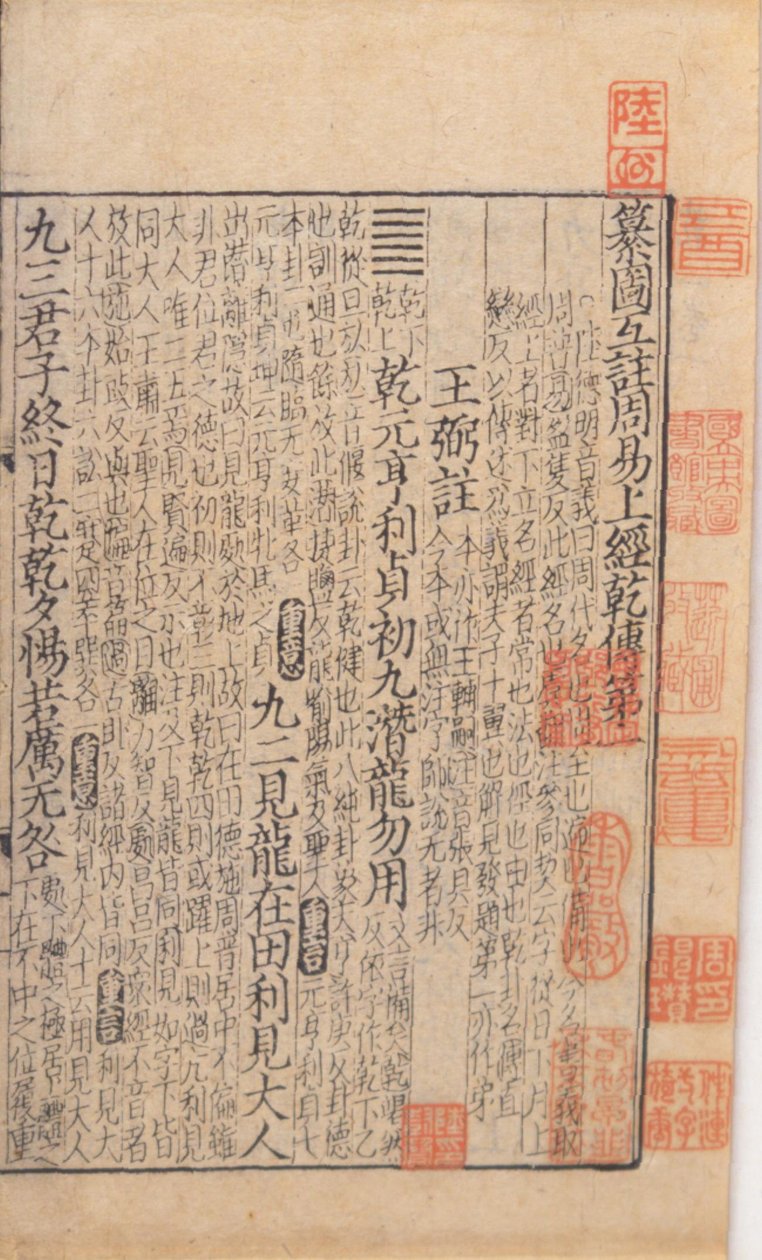 Page de titre du I Ching, c.1100 - Chinese School