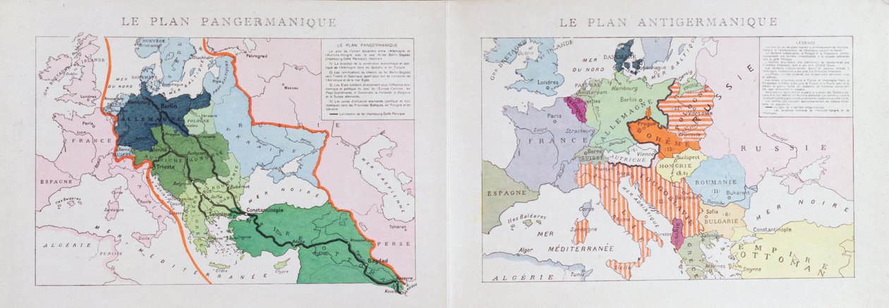 Plans pangermaniques et antigermaniques pour la division de l