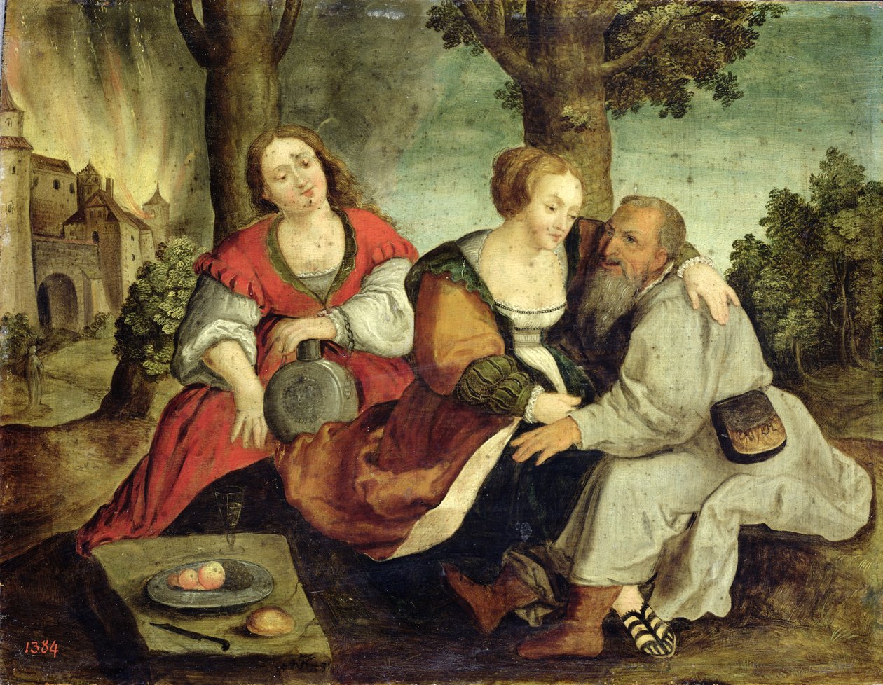 Loth et ses filles - Dutch School