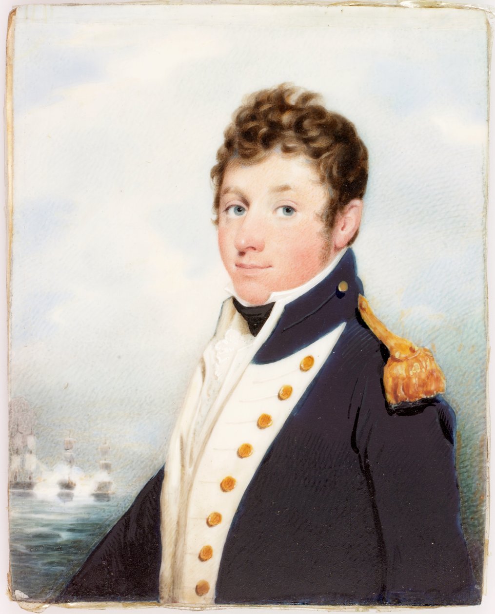 Portrait du lieutenant Granville Thompson R.N. - English School