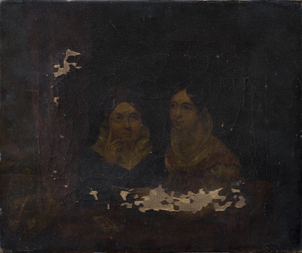 Portrait de deux femmes - English School