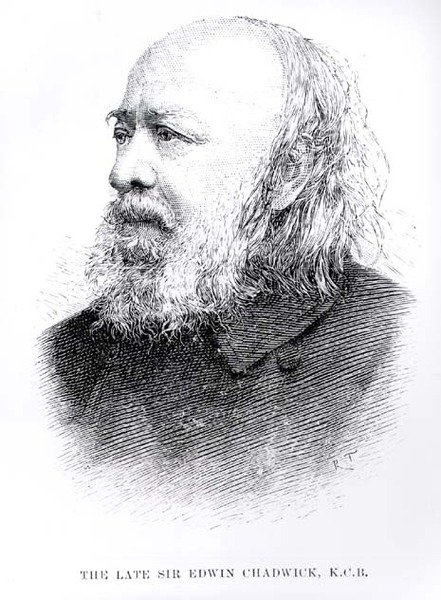 Feu Sir Edwin Chadwick (1800-90) - English School