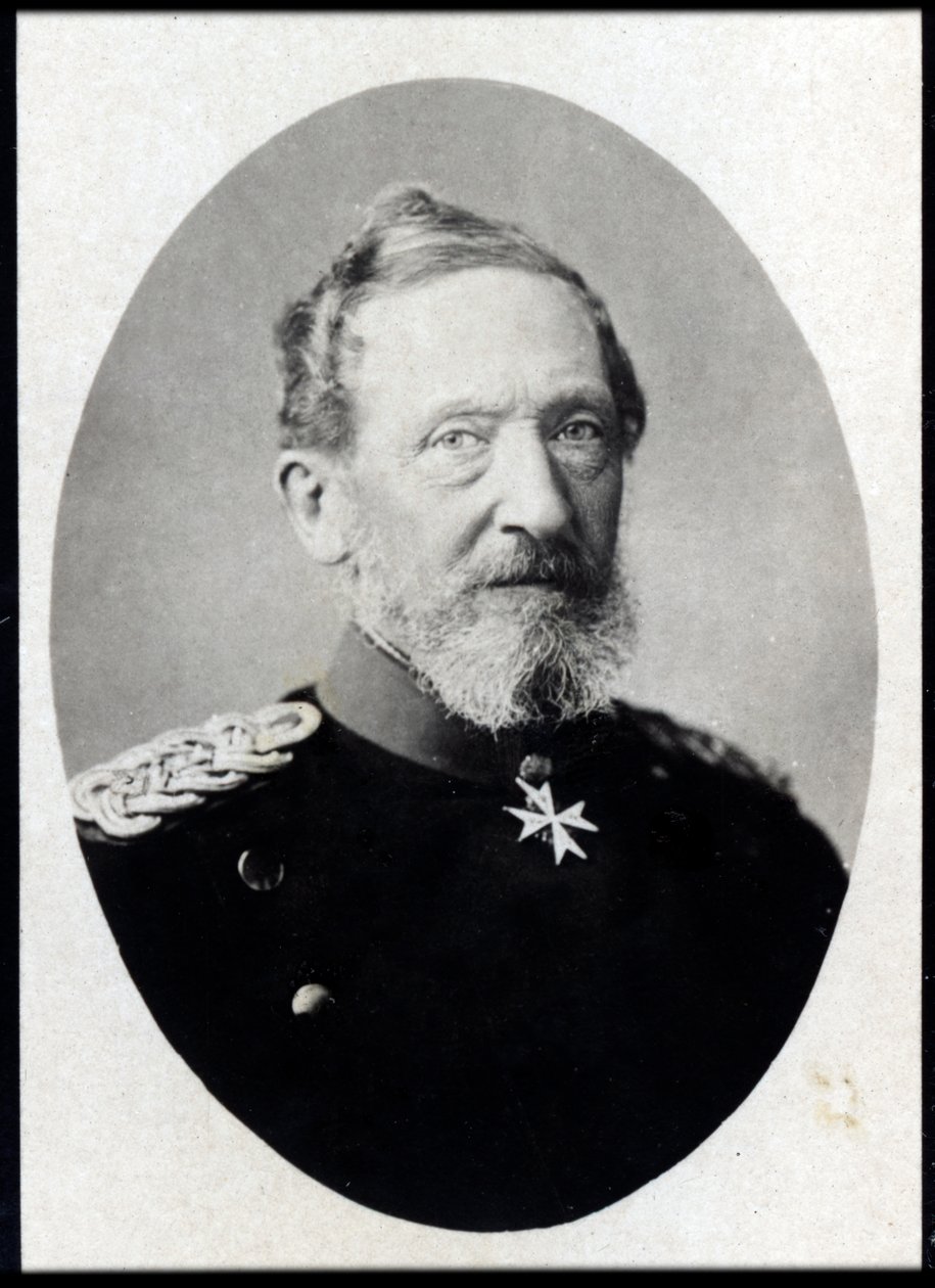 Portrait de Leonhard (Leonard) Graf von Blumenthal (1810-1900), maréchal prussien. - French Photographer
