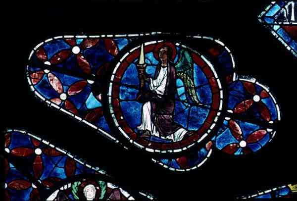Ange avec une bougie (détail) - French School