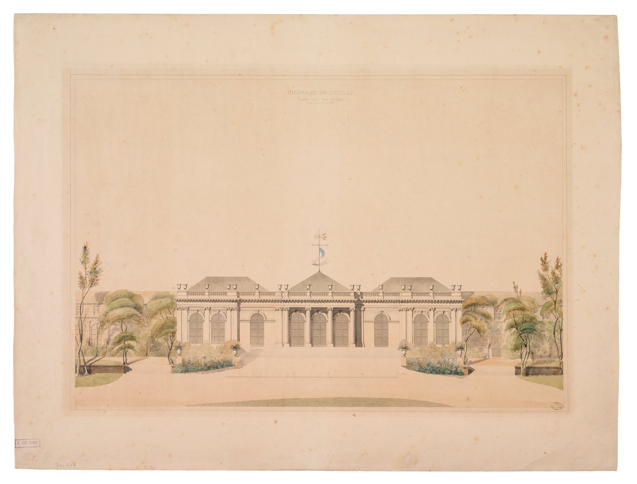 Façade du Château de Neuilly - French School