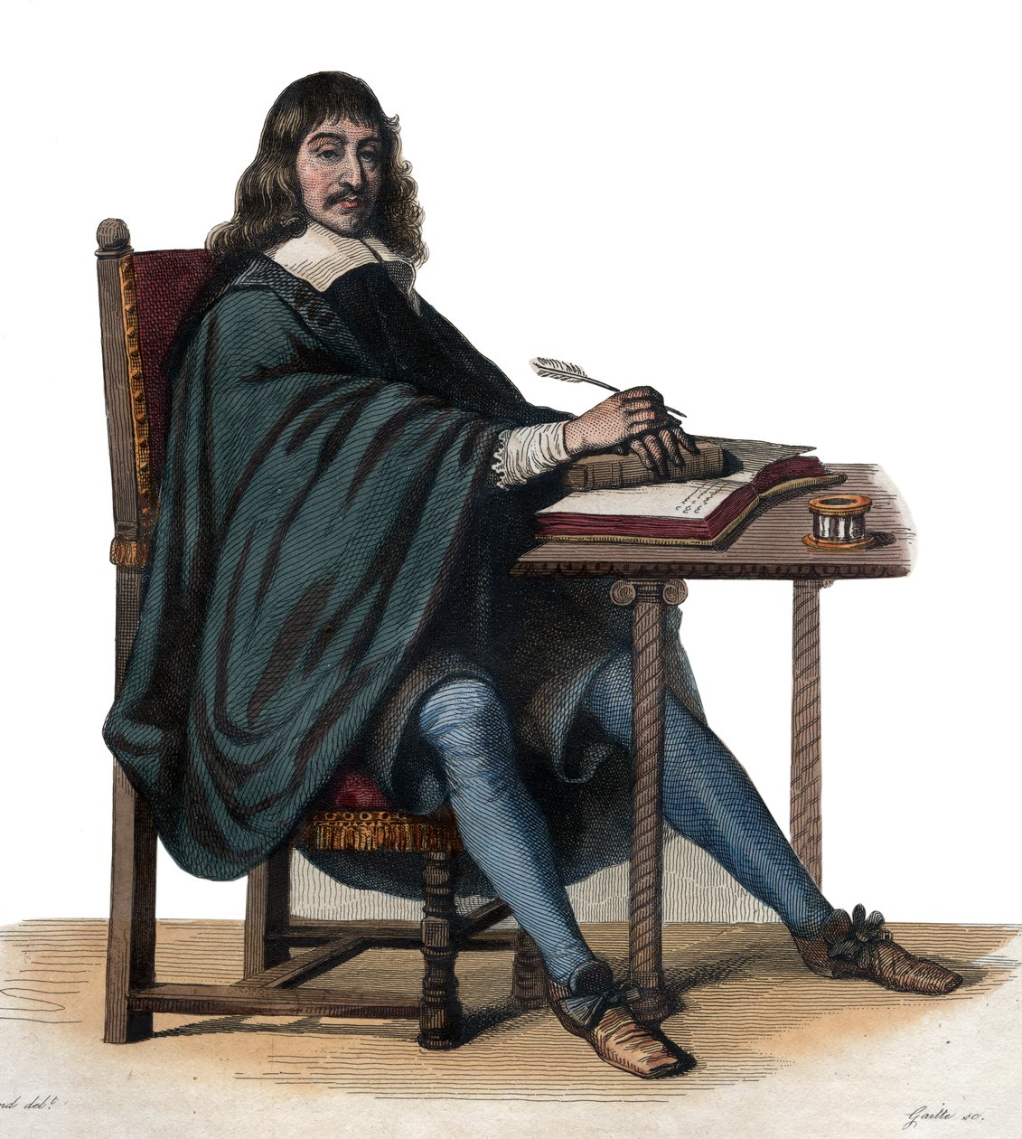 Portrait de René Descartes - French School