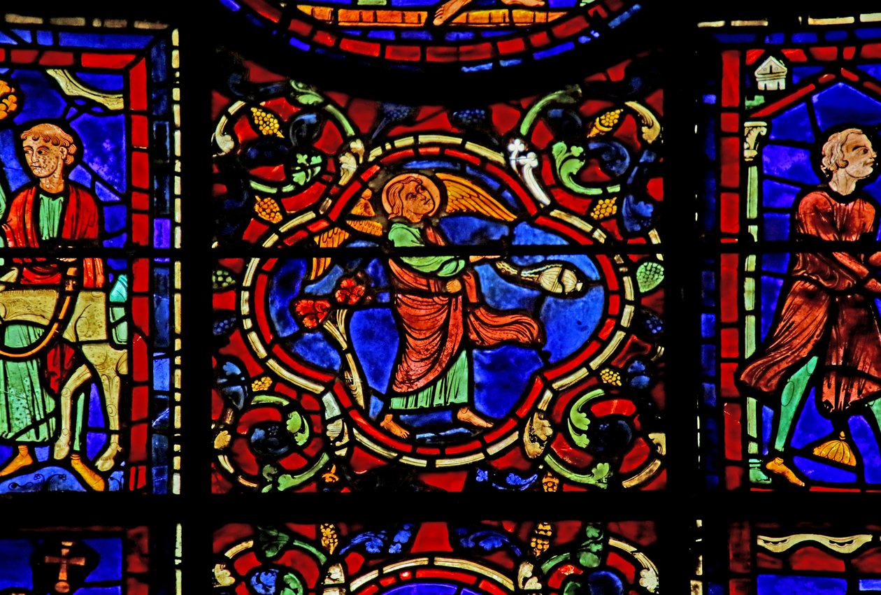 Scène de la vie de Saint Martin, cathédrale de Chartres - French School