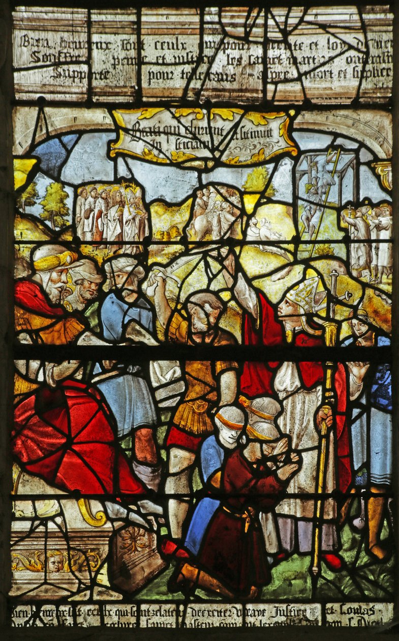 Les Béatitudes, Église Sainte-Tanche de Lhuître, Heureux ceux qui ont faim - French School