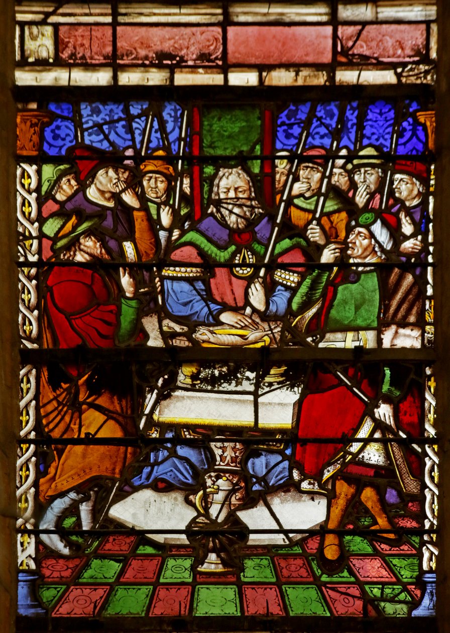 Vitrail représentant Moïse et l