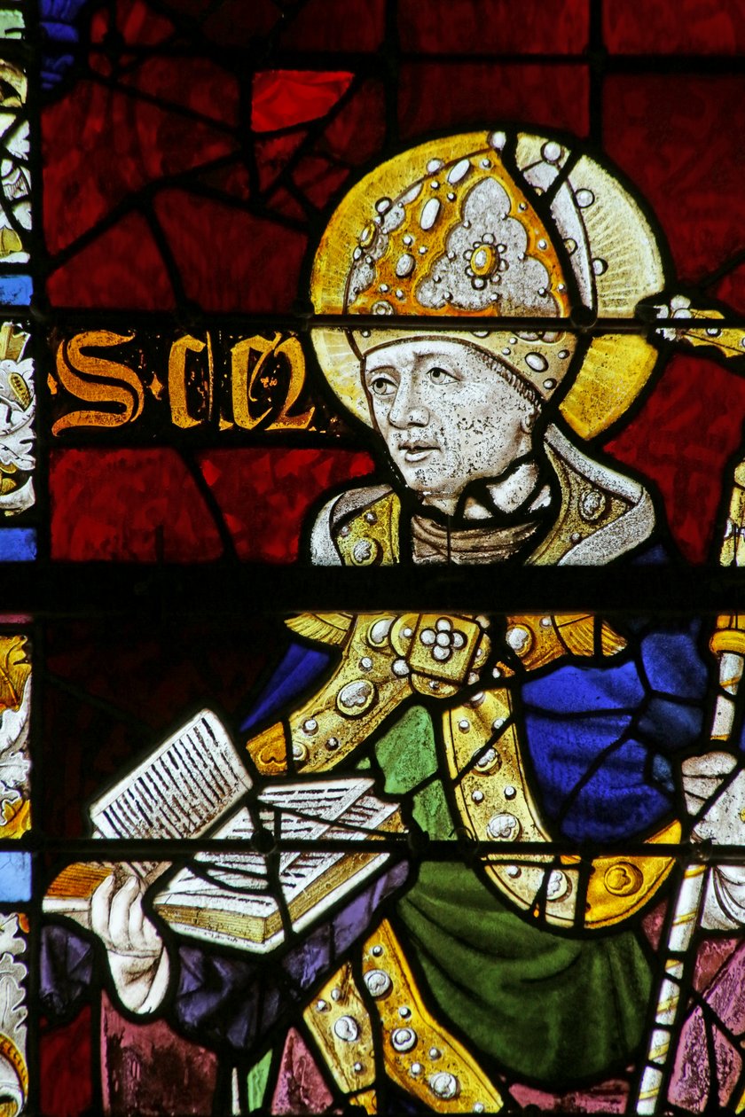 Fenêtre représentant Saint Cler - French School