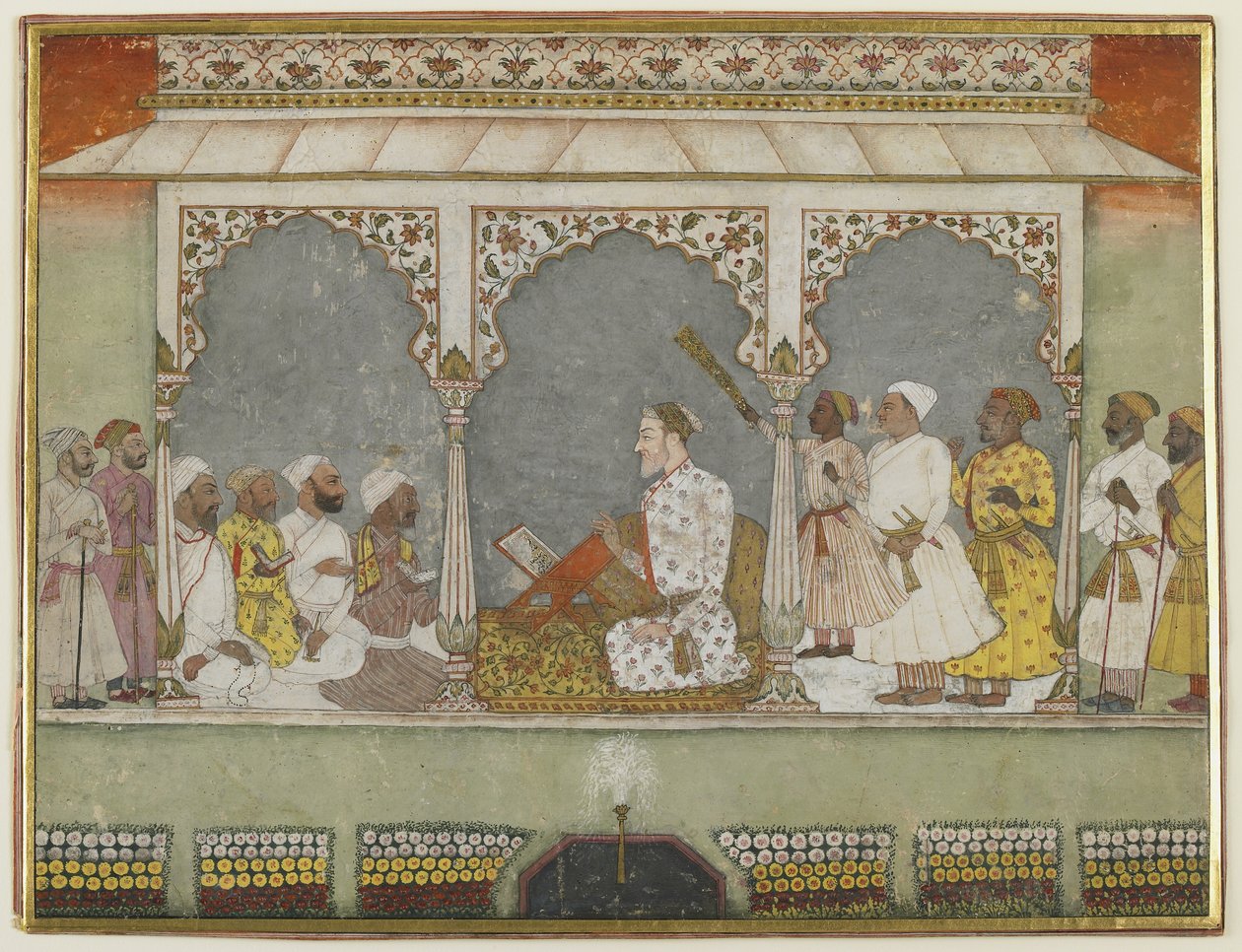 Lecture du Coran à la cour, folio d