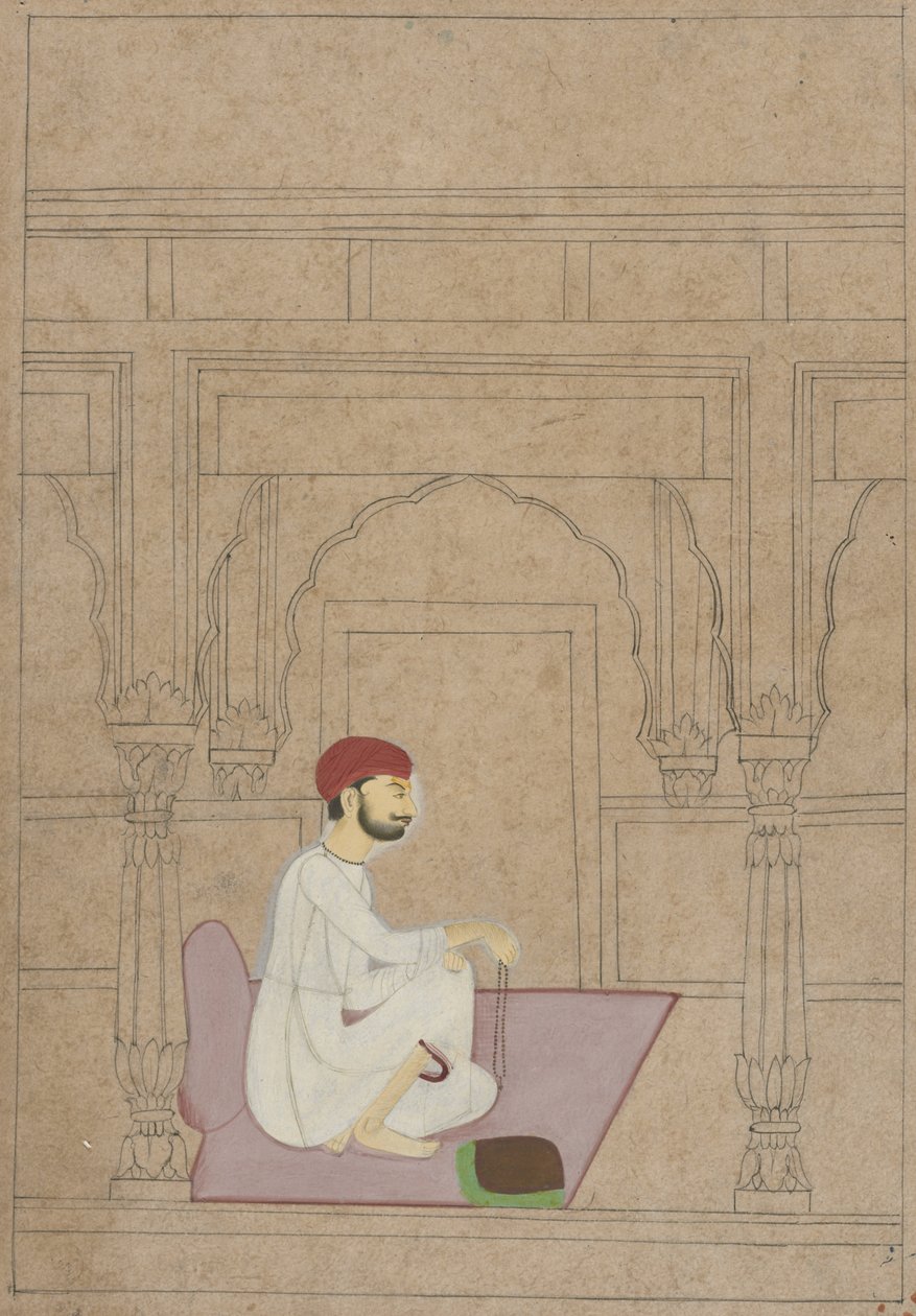 Ascète méditant, c.1730 - Indian School
