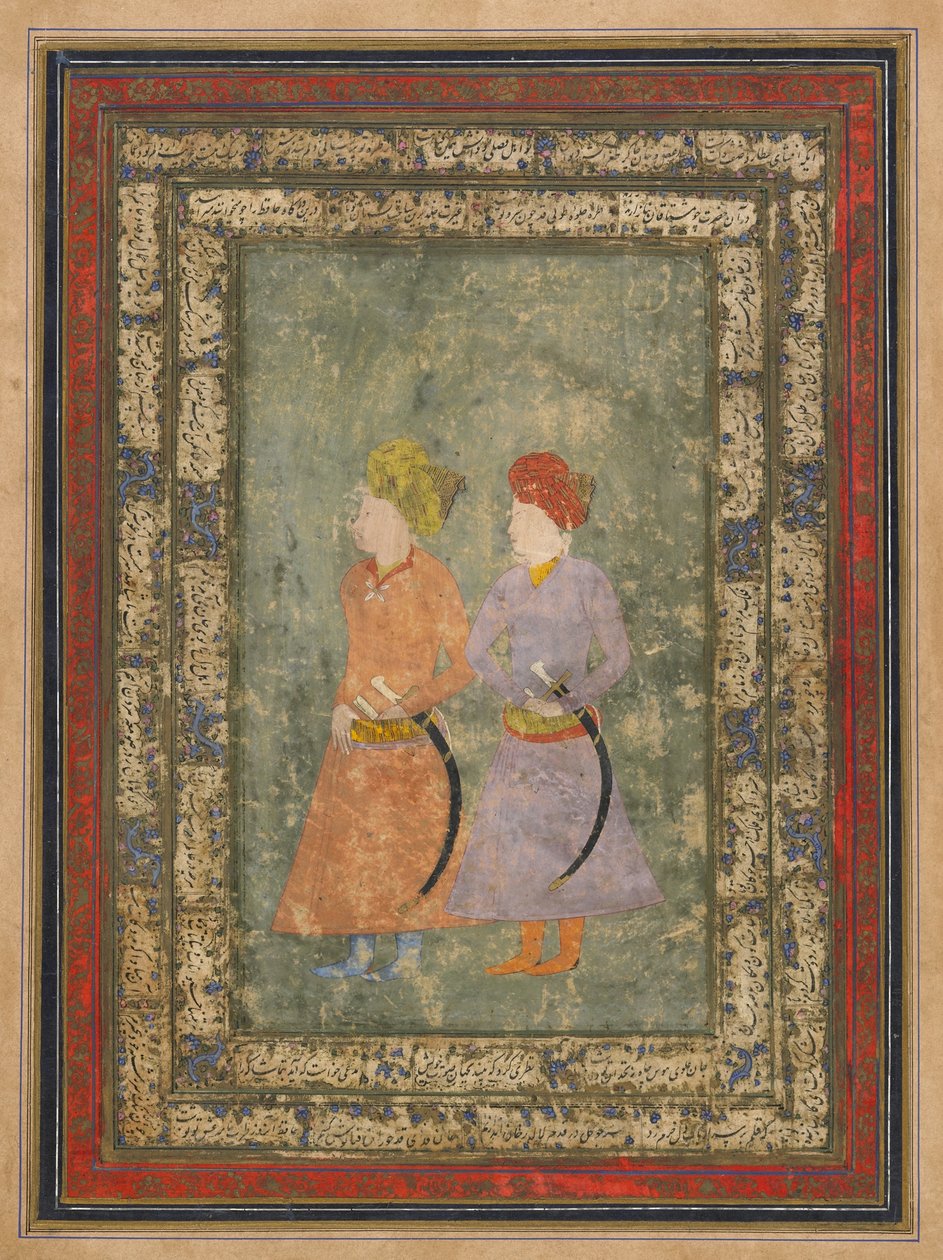 Deux nobles persans, folio d