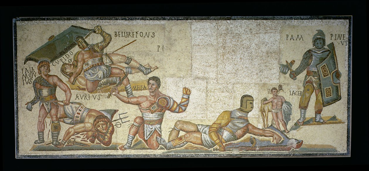 Bataille entre gladiateurs, 320 après J.-C. - Roman