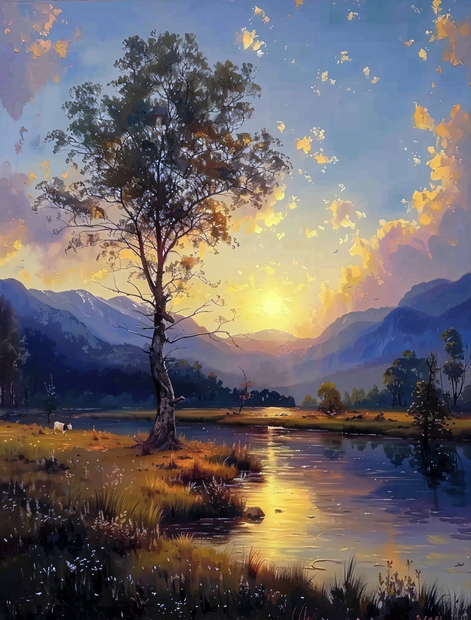 Beauté du coucher de soleil se transformant en nuit - F. Abderrahim
