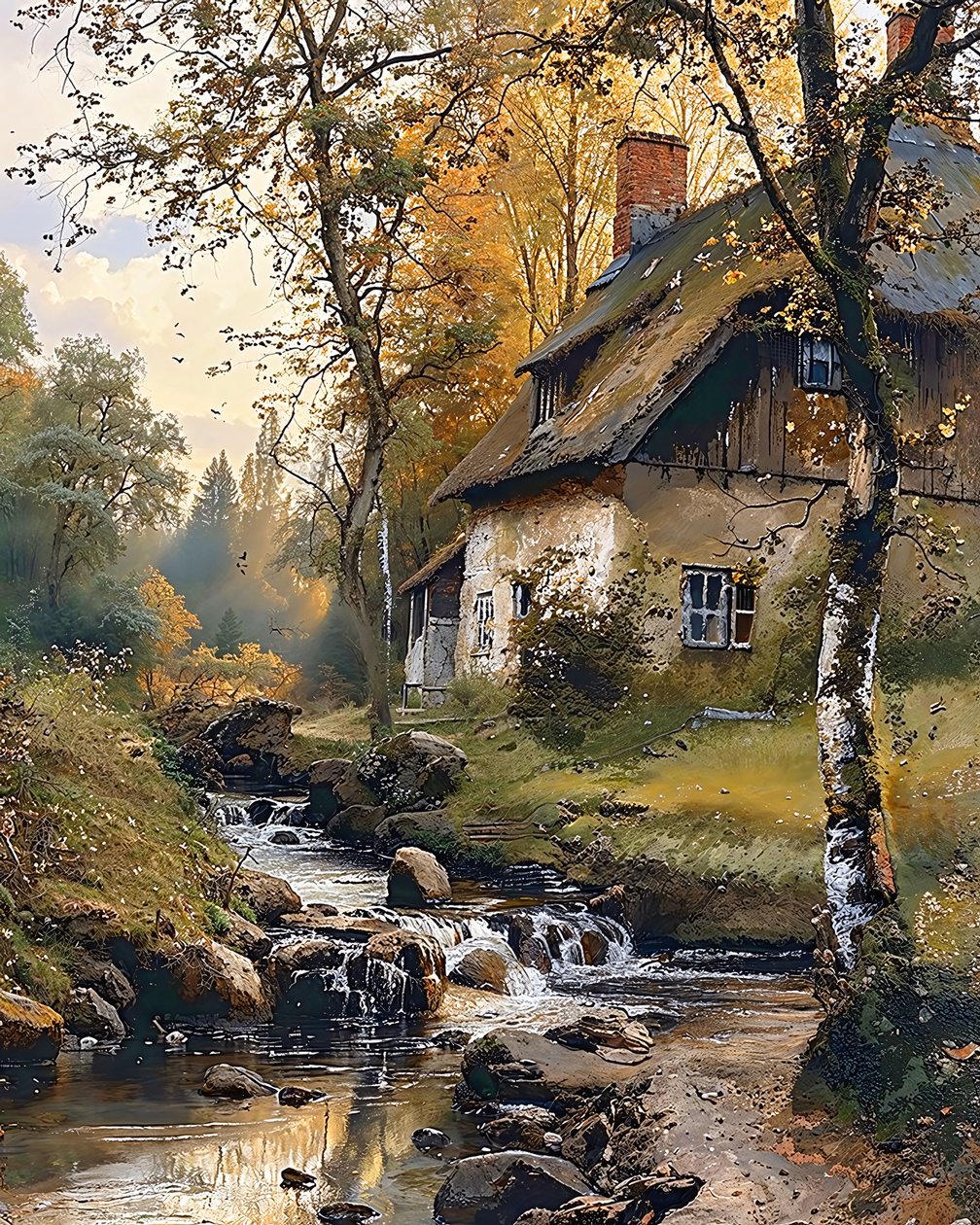 Une maison au bord d