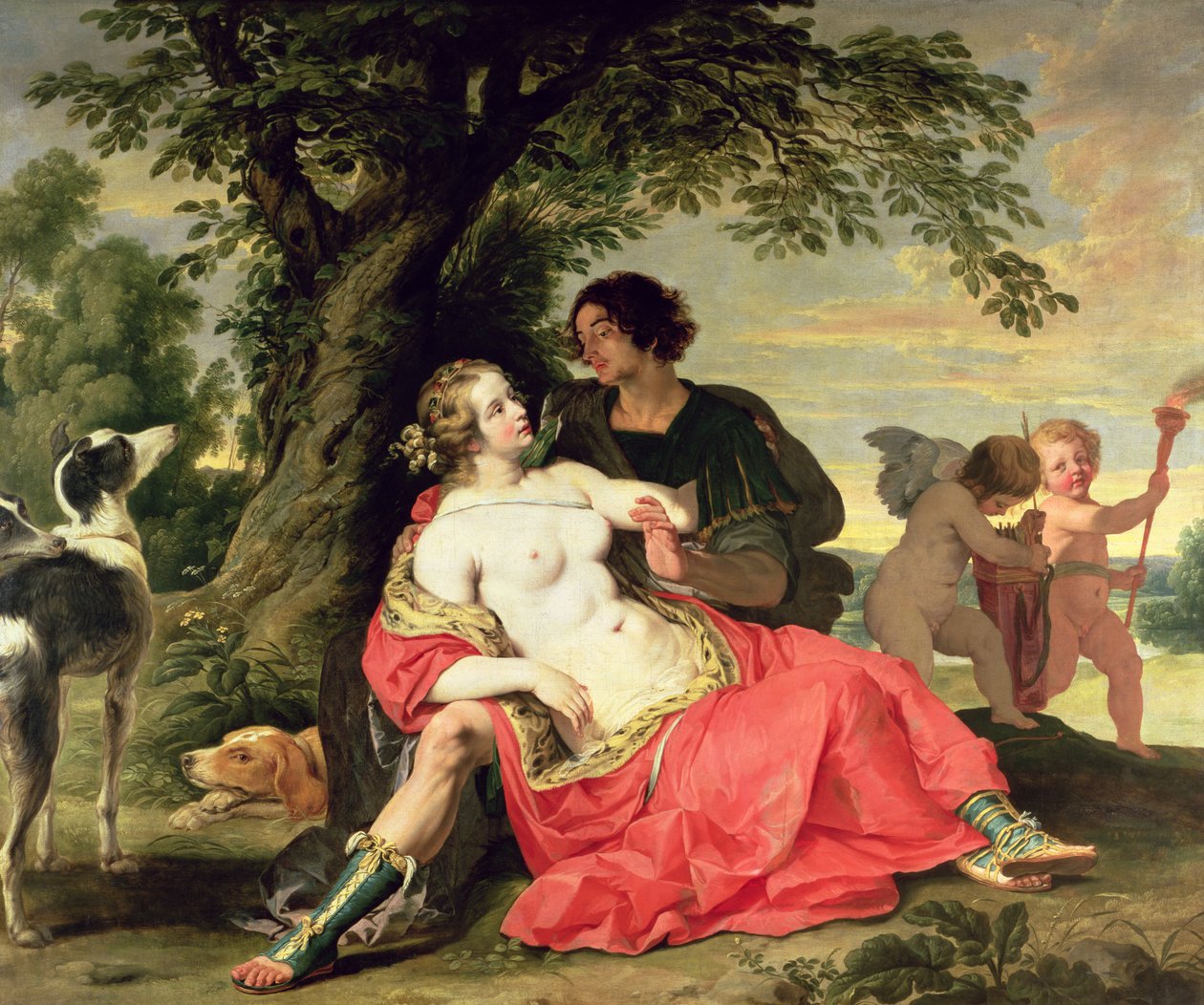 Vénus et Adonis - A. and Wildens, J. Janssens
