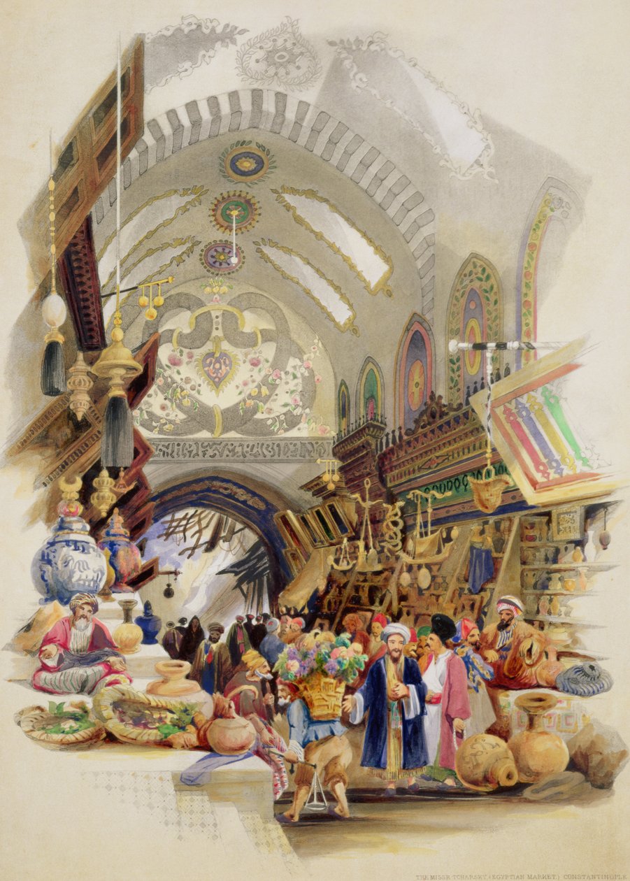 Le marché égyptien, à Constantinople - A. Margaretta Burr