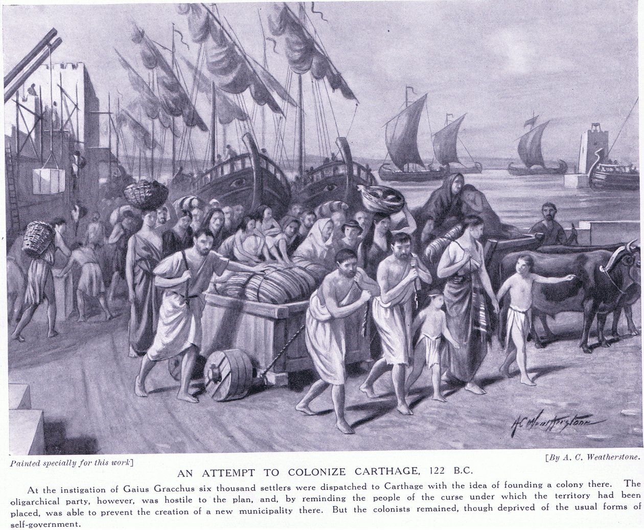 Une tentative de coloniser Carthage 122 av. J.-C. - A.C. Weatherstone