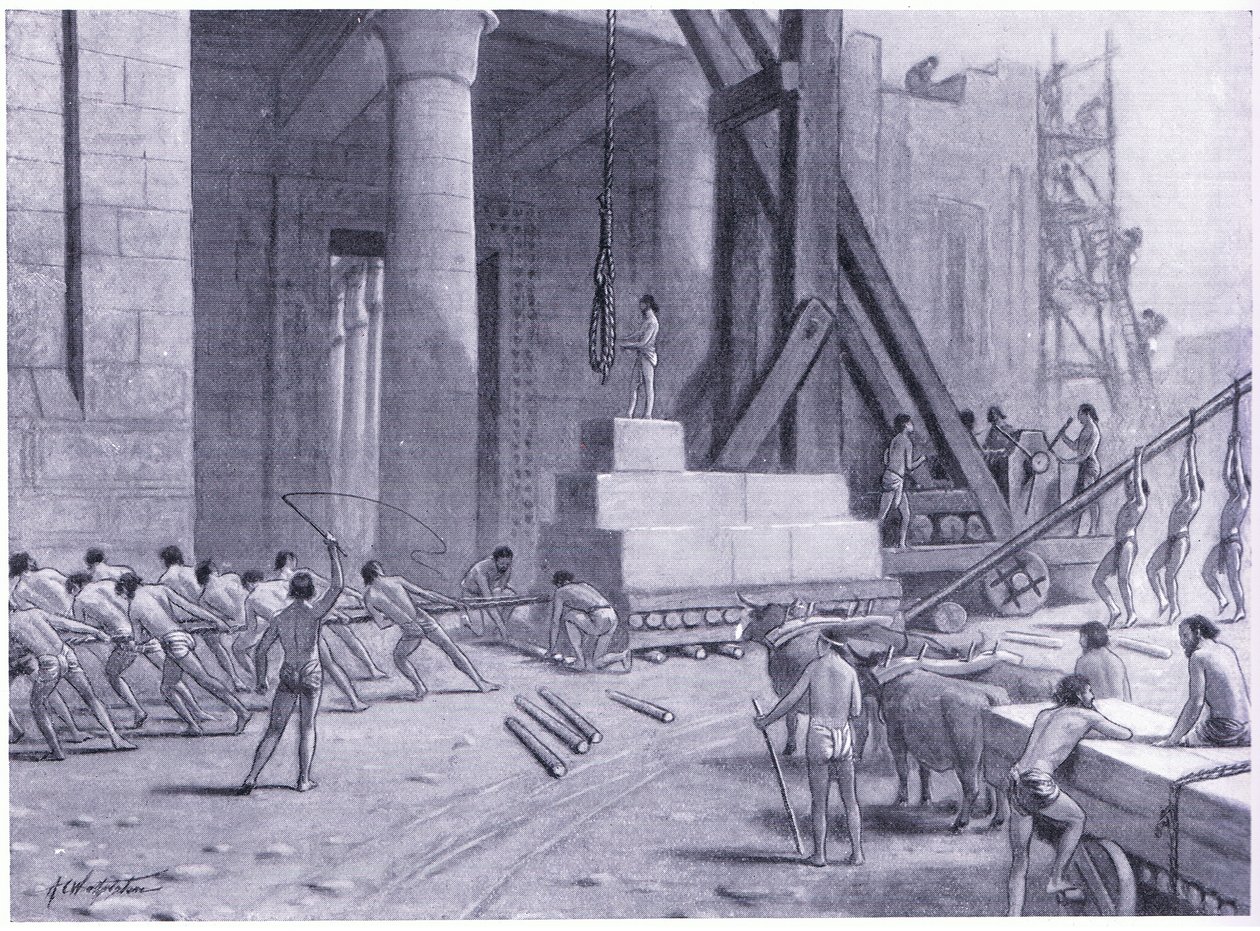 Artisans phéniciens construisant un temple pour Salomon - A.C. Weatherstone