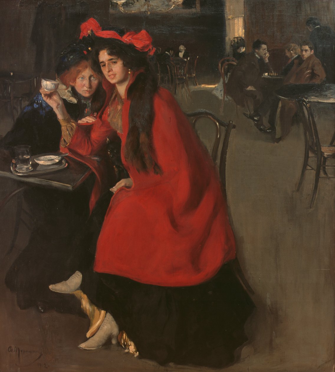 Dans un café, 1902 - A. A. Murashko