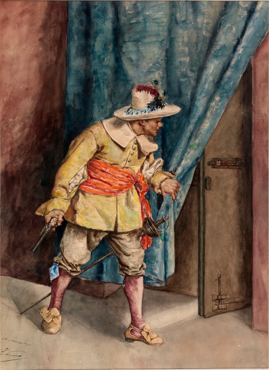 Mousquetaire en garde, n.d. - A. Arrunategin