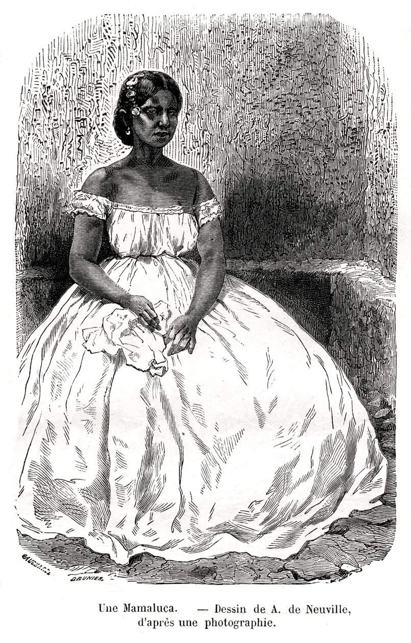 Une Mamaluca, Brésil, XIXe siècle - A. de Neuville