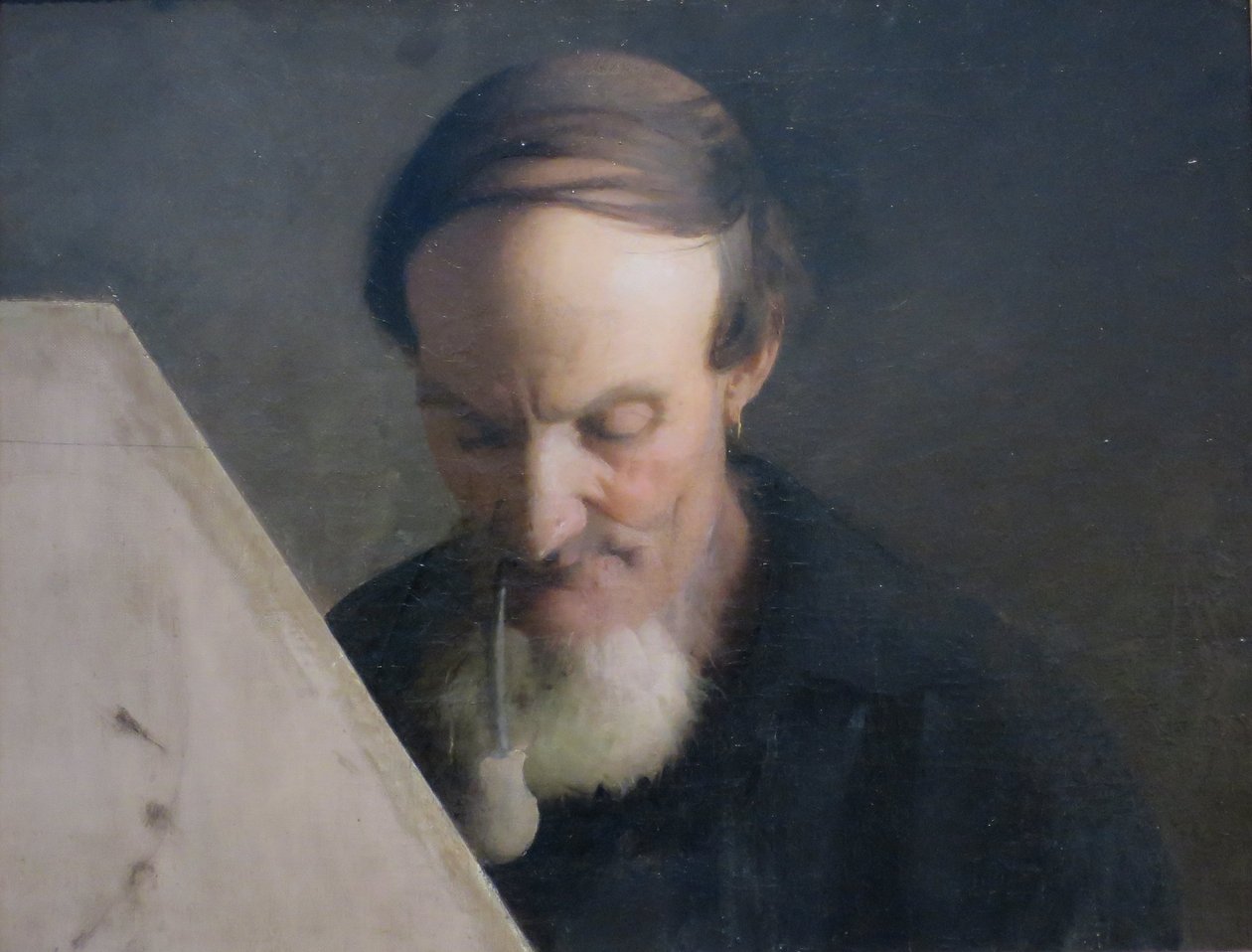 Pêcheur raccommodant les filets - Abbott Handerson Thayer