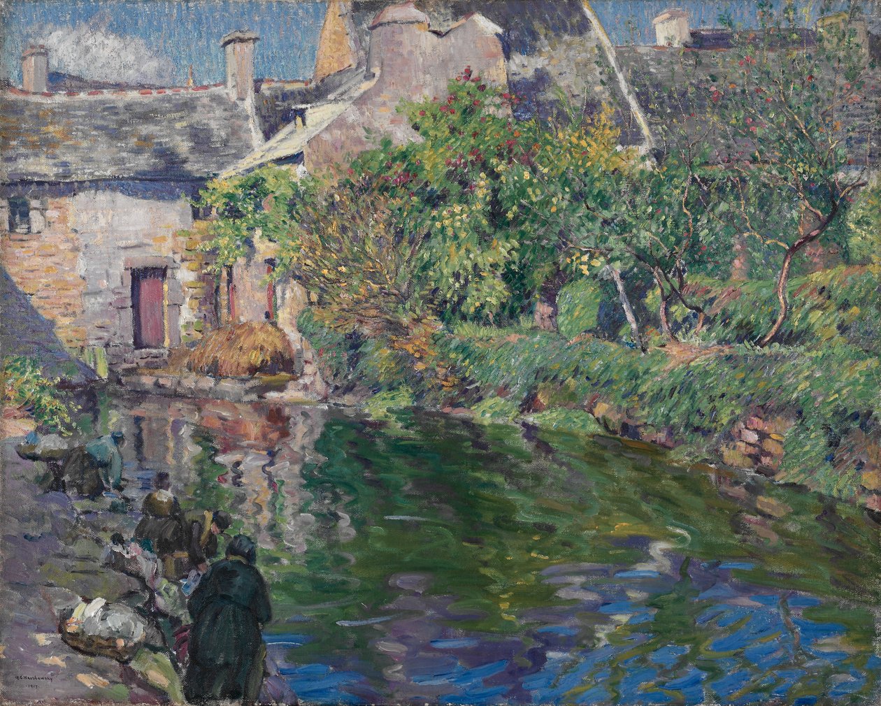 Lavandières à Goyen - Abel George Warshawsky