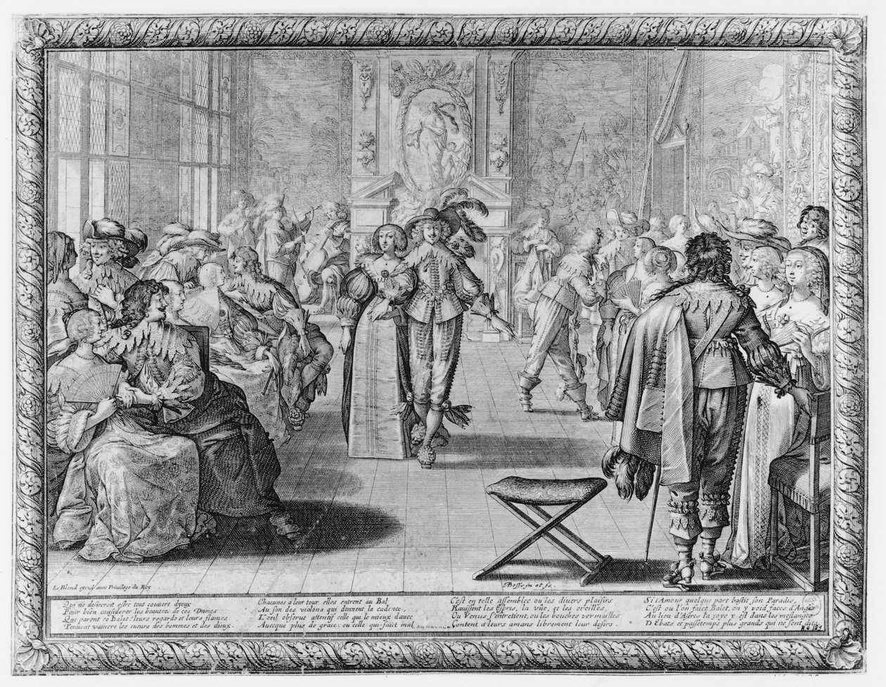 Un bal de cour, c.1630 - Abraham Bosse