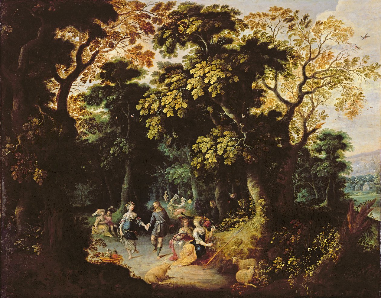 La danse dans la forêt - Abraham Govaerts