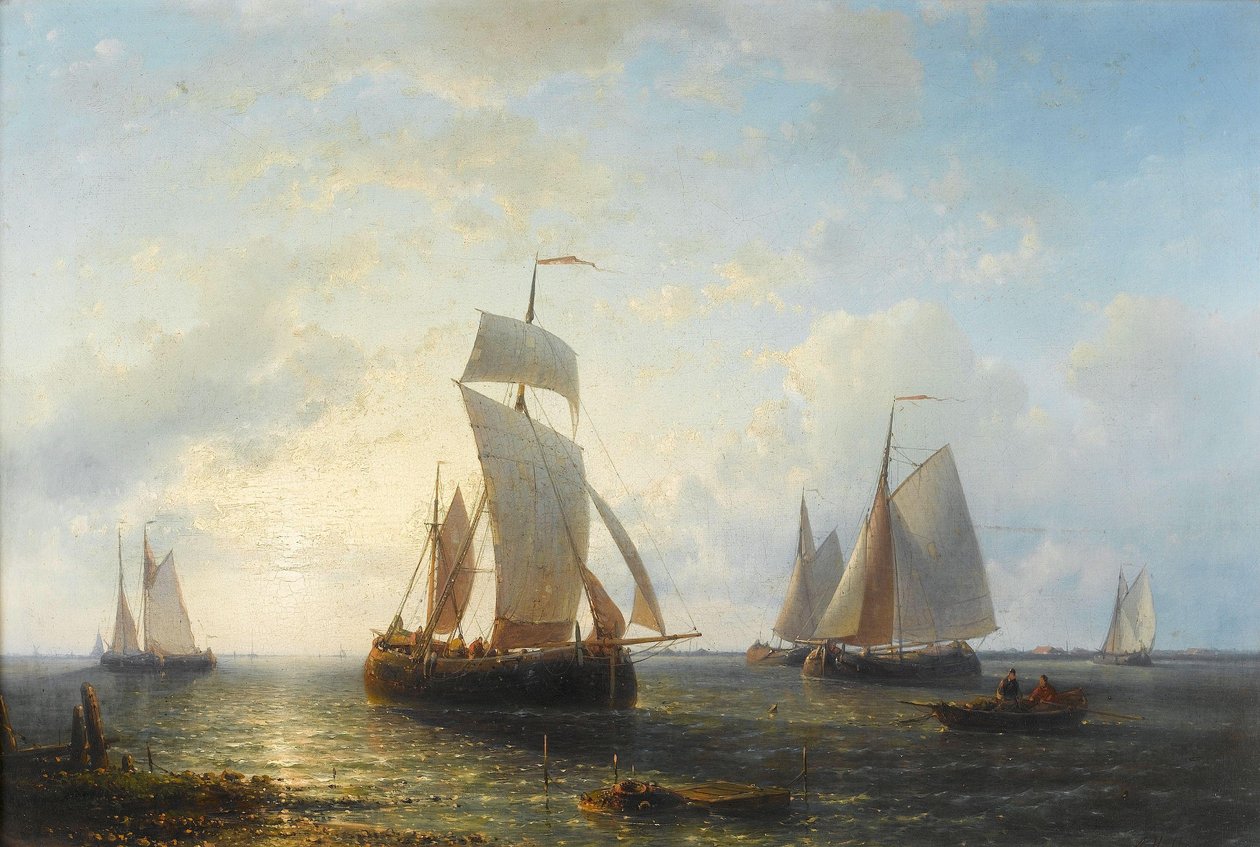 Navigation au coucher du soleil - Abraham Hulk